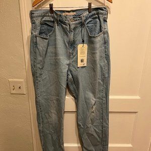 NWT 70s High Slim Straight Jeans 14W